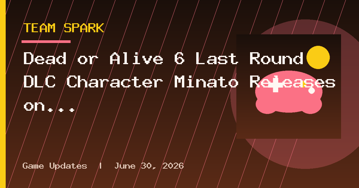 Dead or Alive 6 Last Round DLC Character Minato Releases on September 10