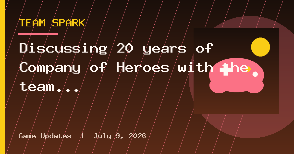Discussing 20 years of Company of Heroes with the team carrying its torch