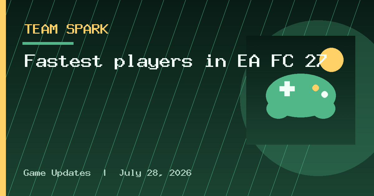 Fastest players in EA FC 27