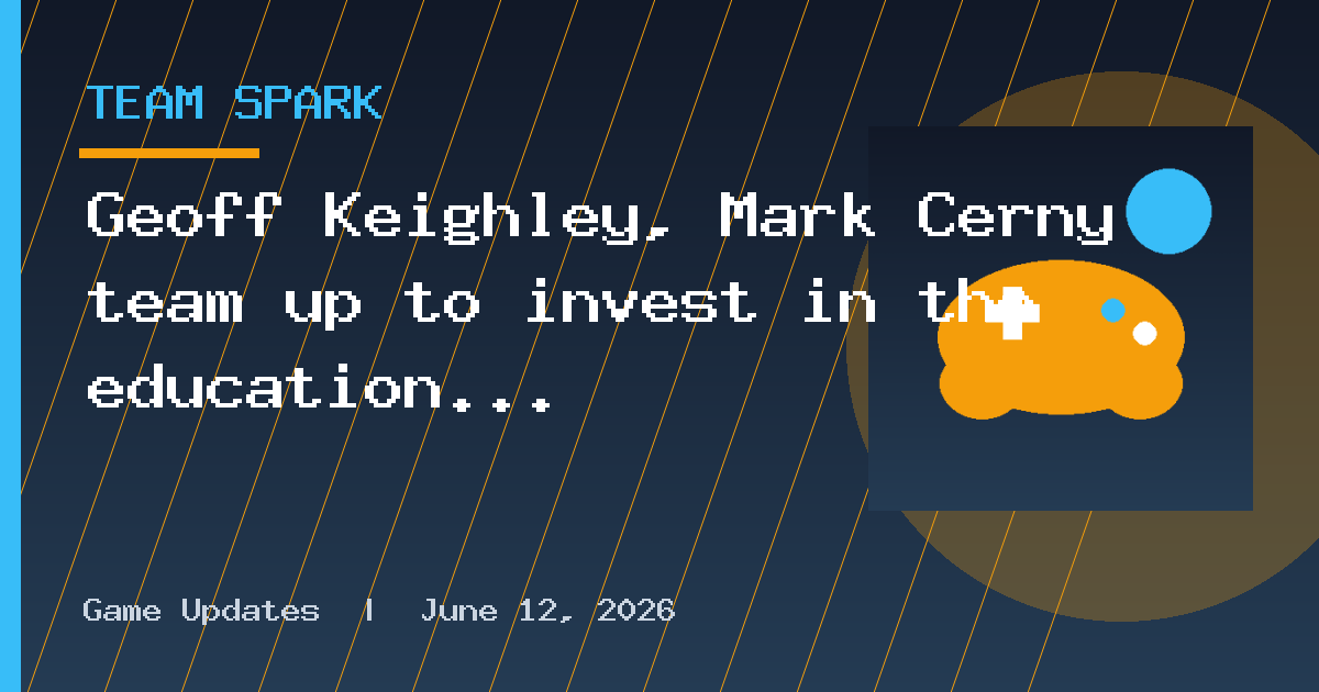 Geoff Keighley, Mark Cerny team up to invest in the education of young game