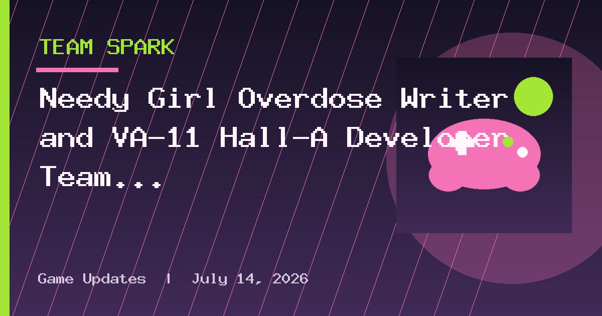 Needy Girl Overdose Writer and VA-11 Hall-A Developer Team Up for Otaku Culture