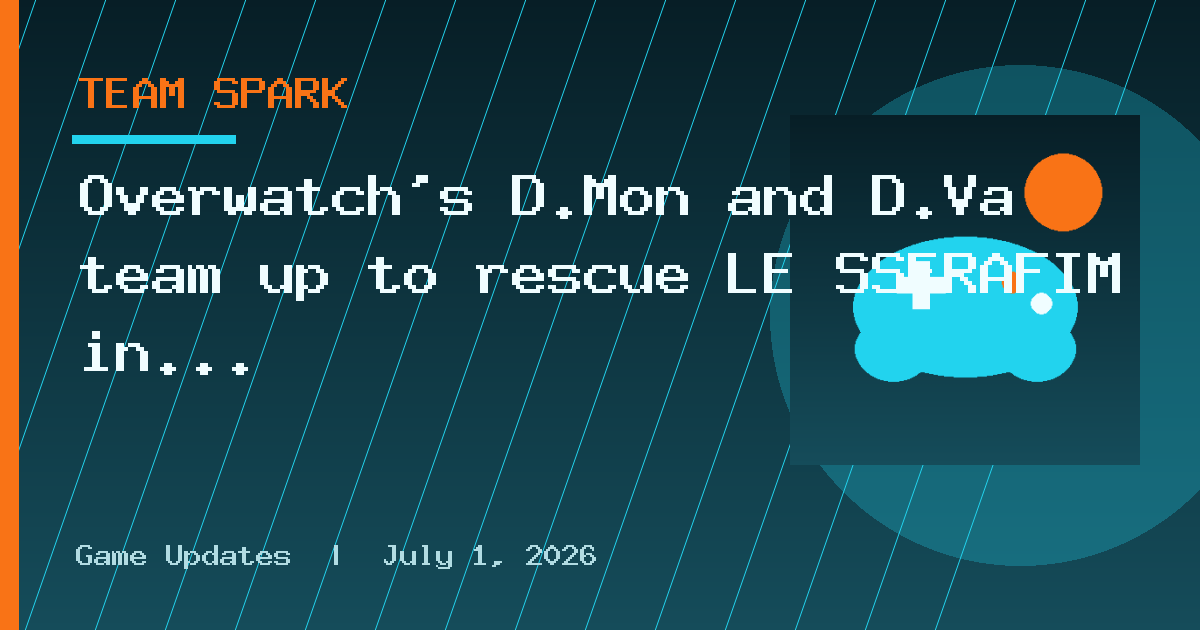 Overwatch’s D.Mon and D.Va team up to rescue LE SSERAFIM in awesome BlizzCon