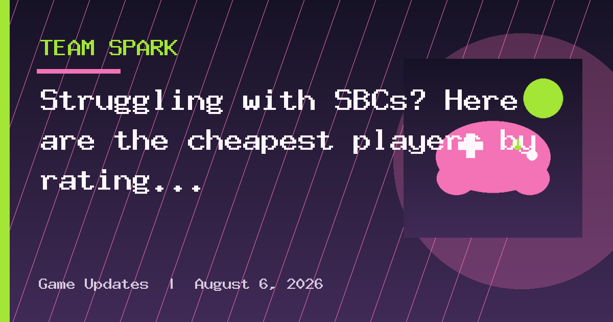 Struggling with SBCs? Here are the cheapest players by rating in EA FC 27