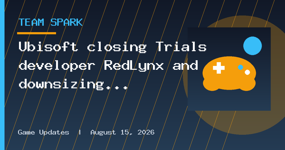 Ubisoft closing Trials developer RedLynx and downsizing Assassin's Creed: Black